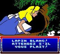 une photo d'Ã©cran de Alice in Wonderland sur Nintendo Game Boy Color